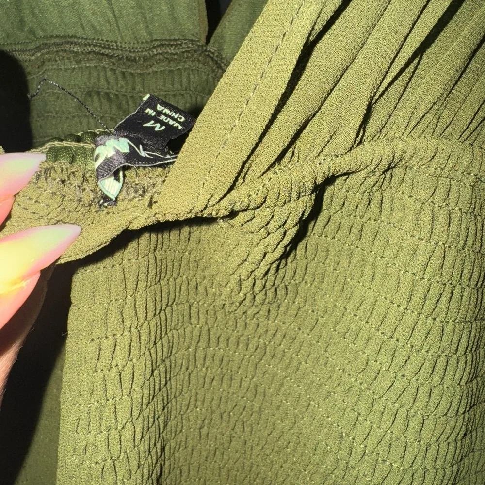 Fashion Nova Green Tiered Ruffled Maxi Dress - Picture 4 of 7